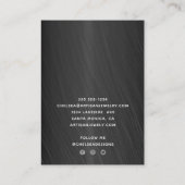 グレーイヤングのネックレスディスプレイロゴソーシャルメディア 名刺 (裏面)