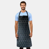 グレーイラストレーション エプロン (着用した状態)