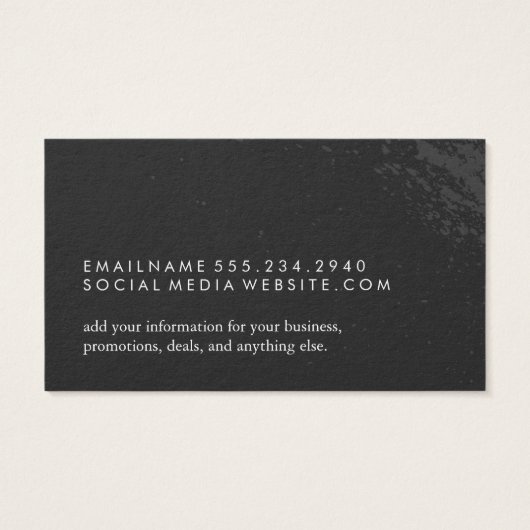 グレーインク（ばちゃばちゃ）跳ねるサロンスタイリスト (裏面)