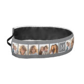 グレーインスタグラム5フォトコラージモノグラム アスレチックヘッドバンド (左)