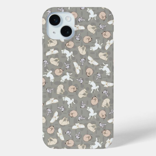 グレーインスパイアオレンジの眠り犬のプリント Case-Mate iPhoneケース (裏面)