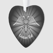 グレーイーグルと2つのヘッドオーナメント オーナメント (正面)