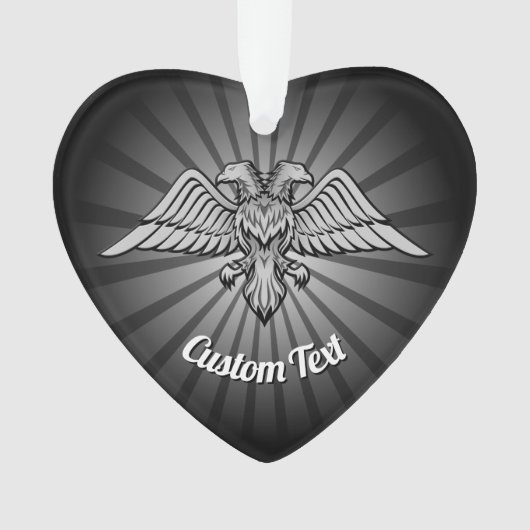 グレーイーグルと2つのヘッドオーナメント オーナメント (正面)