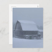 グレーウィンターデイフィンバーンミシガンアッパー半島 シーズンポストカード (正面/裏面)