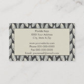 グレーウィーヴリーフオンダークグレーデザイン 名刺 (裏面)