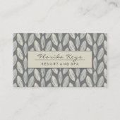 グレーウィーヴリーフデザイン 名刺 (正面)