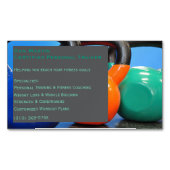 グレーウェイトジムパーソナルトレーナーフィットネスセンター マグネット名刺 (正面)