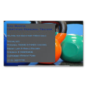 グレーウェイトジムパーソナルトレーナーフィットネスセンター マグネット名刺 (正面)