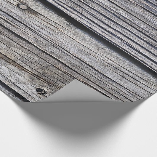 グレーウエザーボードバーンサイディング効果 ラッピングペーパー (角)