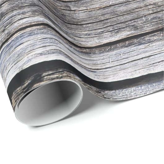 グレーウエザーボードバーンサイディング効果 ラッピングペーパー (ロールコーナー)