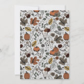 グレーウエスタン感謝祭カウカスカル秋ハーベスト 招待状 (裏面)