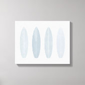 グレーウォーターの色サーフボードキャンバスプリント キャンバスプリント (正面)