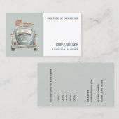 グレーウォーターカラータクシー採用タクシー運転士サービス 名刺 (正面/裏面)