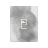 グレーウォーターカラーペサックランチョンマット ノートパッド (回転)