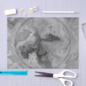 グレーウォーターカラーマーブルストーンゴシック 薄葉紙 (クラフト)