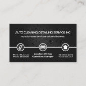 グレーウォータードロップ特別アイコ縁どン洗車器 名刺 (正面)