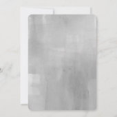 グレーウォーターモダンミニマル誕生写真 案内状 (裏面)