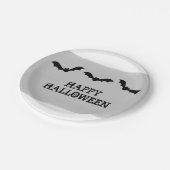 グレーウォーター色こうもりハロウィーン紙プレート ペーパープレート (アングル)