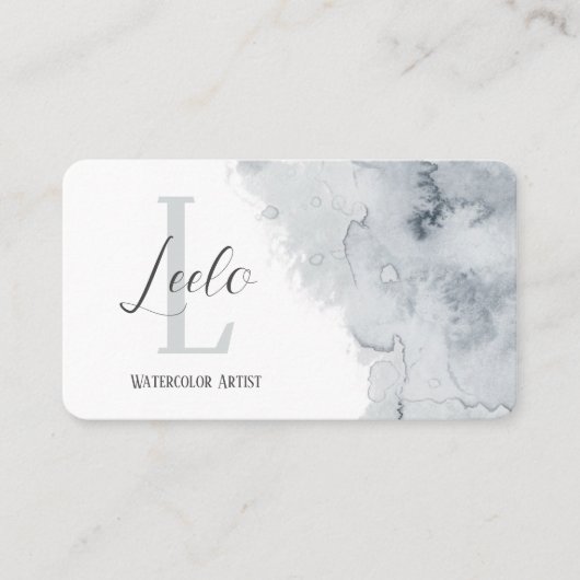 グレーウォーター色名刺 名刺 (正面)