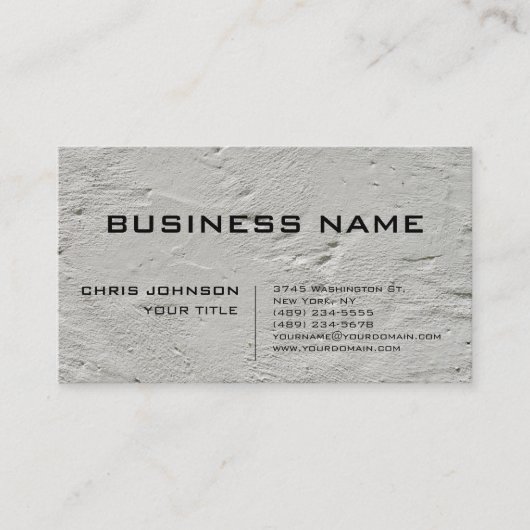 グレーウォールトレンディーコンサルタスタイリッシュント 名刺 (正面)