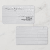 グレーウォールトレンディープレーンクリエイティブ モダン 名刺 (正面/裏面)