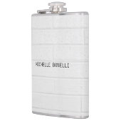 グレーウォールブリックデザインプレインレガブルモダン フラスク (左)