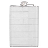 グレーウォールブリックデザインプレインレガブルモダン フラスク (裏面)