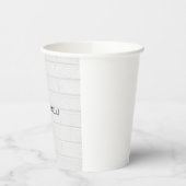 グレーウォールブリックデザインプレインレガブルモダン 紙コップ (左)