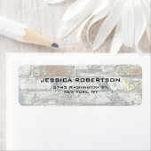 グレーウォールプレーンエレガントトレンディー ラベル (インサイチュ)