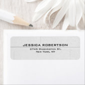 グレーウォールプレーンエレガントトレンディー ラベル (インサイチュ)