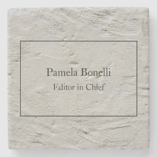 グレーウォールプロフェッショナルユニーククラシカルシンプル ストーンコースター (正面)