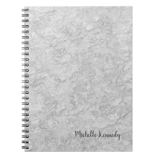 グレーウォールミニマルプロフェッショナル モダン ノートブック (正面)