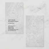 グレーウォールミニマルモダンリストプレーンシンプル垂直 名刺 (正面/裏面)