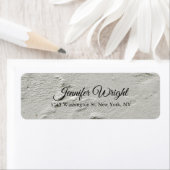 グレーウォール手書きエレガントプレーンモダンデザイン ラベル (インサイチュ)