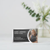 グレーウッドシルバーフィットネスパーソナルトレーナーフォト 名刺 (スタンド正面)