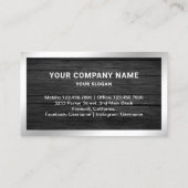 グレーウッドシルバーフォイル実在エステートフォト不動産仲介業者 名刺 (裏面)