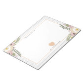 グレーウッドダスティーフローラピンクアップル先生 ノートパッド (アングル)