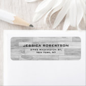 グレーウッドプレーンエレガントトレンディー ラベル (インサイチュ)