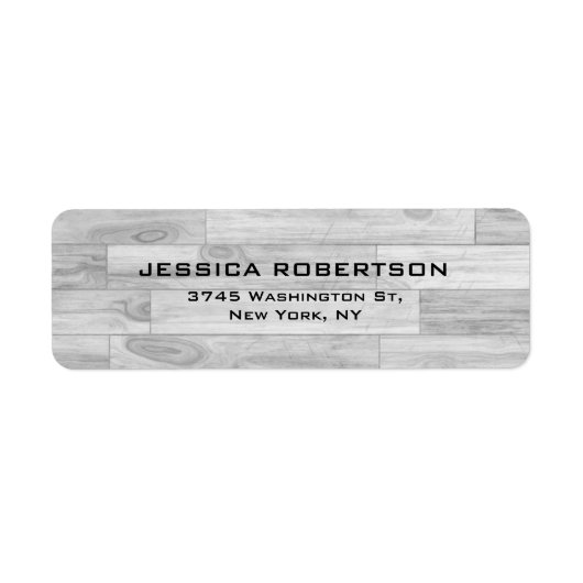 グレーウッドプレーンエレガントトレンディー ラベル (正面)