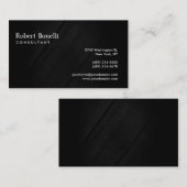 グレーウッドプレーンモダンコンサルタント名刺 名刺 (正面/裏面)