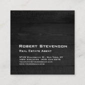 グレーウッドミニマモダンリスト平野エレガント スクエア名刺 (裏面)