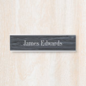 グレーウッドライクテクスチャ名プレートデスクシンボルや象徴 サインプレート (正面)