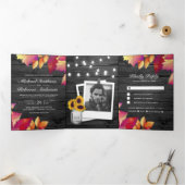 グレーウッド秋紅葉オールインワン結婚ズ 三つ折り招待状 (内部)