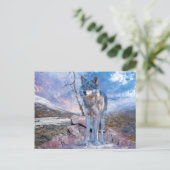 グレーウルフが電話に出る ポストカード (スタンド正面)