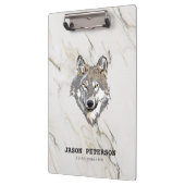 グレーウルフと大理石のテクスチャ クリップボード (左)