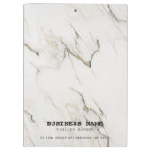 グレーウルフと大理石のテクスチャ クリップボード (裏面)