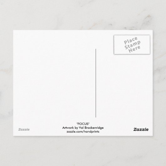 グレーウルフやる気を起こさせるギフト ポストカード (裏面)