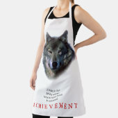 グレーウルフやる気を起こさせるユニーク エプロン (インサイチュ)