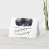 グレーウルフアイズワイルドライフサポーター空白のノートカード カード (裏面)