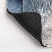 グレーウルフアイワイルドライフアートマウスマット マウスパッド (コーナー)